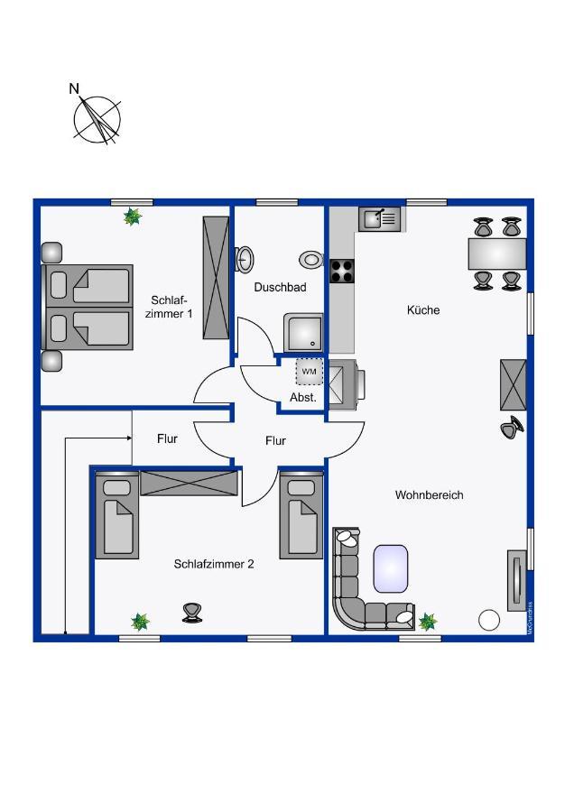 Suedernest 2 Apartman Wyk auf Föhr Kültér fotó